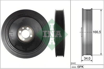 INA 544 0150 10 WHEEL PASOWE, SHAFT CRANKSHAFT  