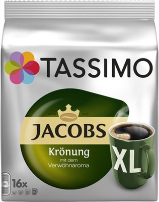 Kawa Kapsułki TASSIMO Jacobs Kronung XL 16szt