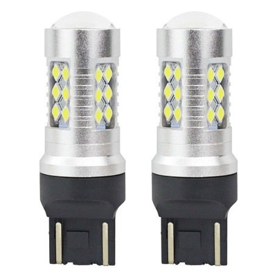 ЛАМПОЧКИ СВЕТОДИОД LED CANBUS 3030 24SMD T20 7443 W21\/5W WHITE 12V 24V AMIO-02126 фото