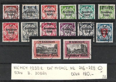 Niemcy 1939r., zn. nr 716-729.