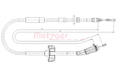 METZGER CABLE DE FRENADO DE MANO  