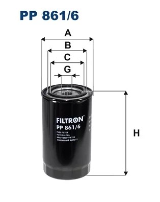 PP861/6 FILTRO COMBUSTIBLES  