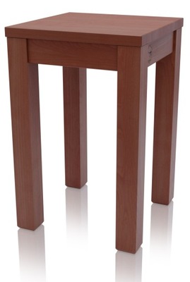 Taboret ERGO T drewniany twardy stołek czereśnia