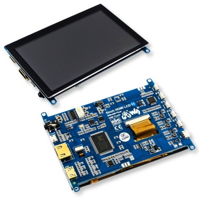 Dotykowy wyświetlacz LCD 5" HDMI do Raspberry Pi, BeagleBone, Banana Pi