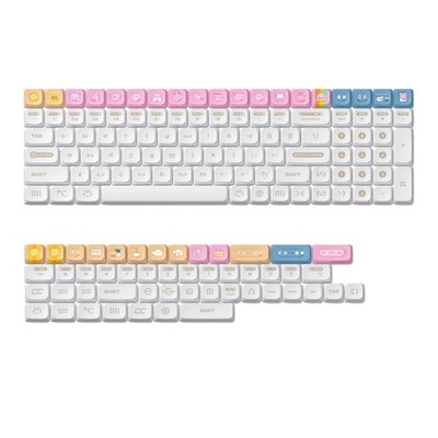 Nuphy Keycaps Numoji nSA Profile Dye-sub PBT Niskoprofilowe do Air