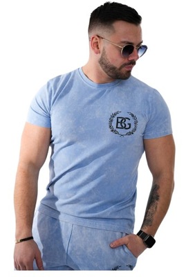 T-shirt BG WINNER MAN Brandenburg Couture błękitny XL