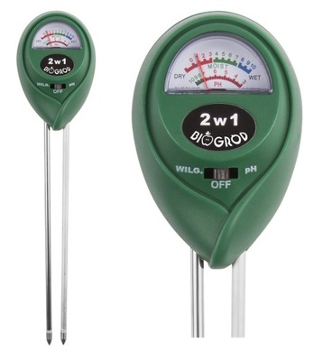 KWASOMIERZ TESTER MIERNIK PH GLEBY ZIEMII 2 w 1