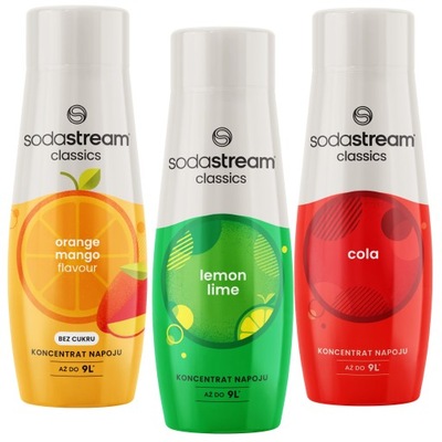 SODASTREAM Syrop COLA LEMON-LIME ORANGE-MANGO