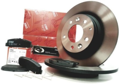 Trw гальмівні диски + гальмівні колодки задня mazda 6 gg gy gh фото №1