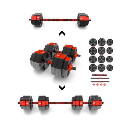 HANTLE REGULOWANE 2x15KG SZTANGA ZESTAW HANTELKI