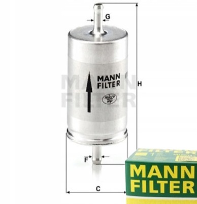 Фильтр топлива mann-filter do skoda felicia 1.3 1.6 фото №1