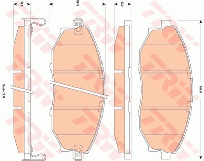 ZAPATAS DE FRENADO CHEVROLET EPICA 06- PARTE DELANTERA  