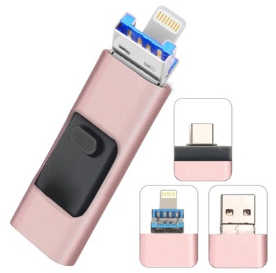 PENDRIVE 3W1 64GB LIGHTNING DO IPHONE IPAD USB-C