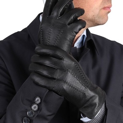 Męskie rękawiczki czarne S