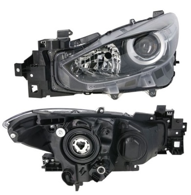 Фара лампа левый mazda 3 bm 17- фото №1