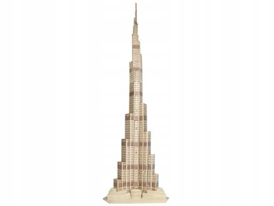 Wieża Dubaj Burdż Chalifa składanka drewniana P246