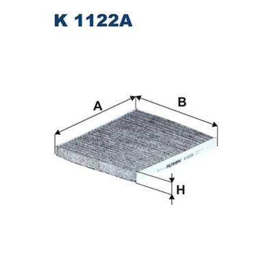 FILTR, VĖDINIMAS VIETOS PASAZERSKIEJ FILTRON K 1122A 