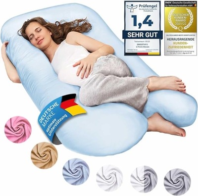 SMOOTHY XXL poduszka ciążowa dla osób śpiących na boku.