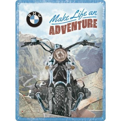 Tablica szyld BMW MOTOR ADVENTURE blacha 30x40