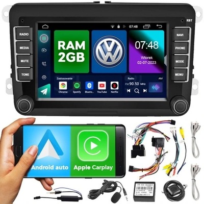 RADIO AUTOMOBILINIAI NAVIGACIJA 2DIN RADIO VW PASSAT B6 B7 GOLF 5 V 6 VI PRO 