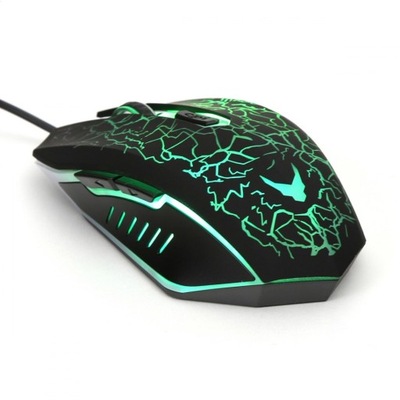 VARR GAMING MOUSE MYSZ GAMINGOWA 800-1200-1600-2400 6D DPI LED BLACK [45660