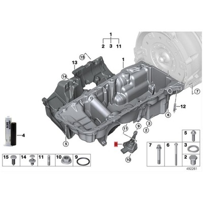 1261-8638-757 SENSOR NIVEL ACEITES DLA-BMW 1 ”F52  