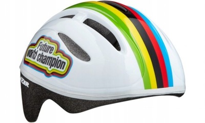 KASK LAZER BOB FUTURE WORLDCHAMP 46-52 BIAŁY-PASKI