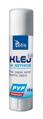 Klej w Sztyfcie PVP Supermocny Nietoksyczny 15g