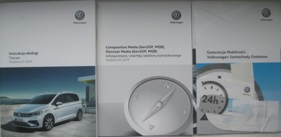 VW Touran II 2015- Polska instrukcja obsługi +Media kolorowe oryginał !