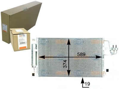 Behr hella конденсатор радиатор кондиционера фото №1