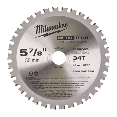 Tarcza tnąca do metalu Milwaukee 48404080 150x20 mm