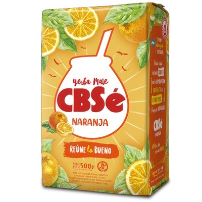 Yerba Mate CBSE Naranja 500g, pomarańczowa, owoce