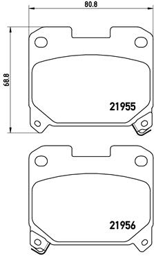 BREMBO P 83 091 КОМПЛЕКТ КОЛОДОК ШАЛЬМІВНИХ, ГАЛЬМА TARCZOWE