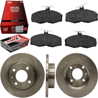 Тормозные диски + тормозные колодки перед передние skoda felicia felicja 1994-2002 фото №1