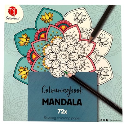 Kolorowanka klasyczna Disa Mandala 72 sztuki