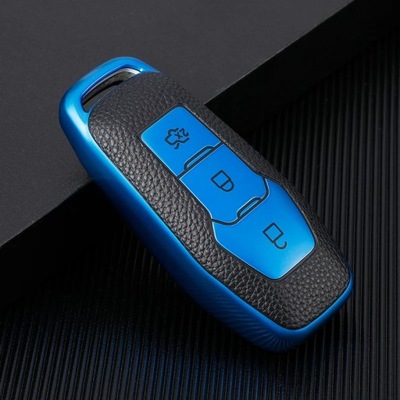 BLUE KEY COVER PARA FORD FOCUS 4 ST MONDEO 5 MK5 MUSTANG F-150 EXPLORER EDGE  