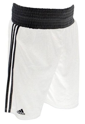 Szorty bokserskie Adidas AIBA Biały/Czarny - Rozmiar: XL