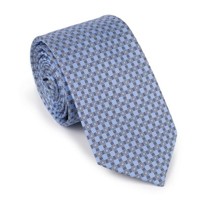 WITTCHEN męski krawat niebiesko-szary