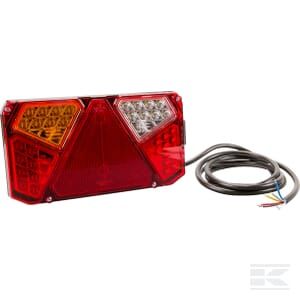 FARO PARTE TRASERA GEMELA DIODO LUMINOSO LED IZQUIERDA PROSTOKATNA 12/24V NUEVO HOLLAND CASE LA40007  