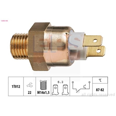 SWITCH TERMICZNY, FAN RADIATOR EPS 1.850.146  