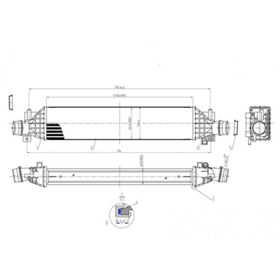 RADUADOR AIRE DE CARGA HART 620 805  