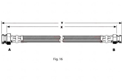 CABLE DE FRENADO ELAST. HYUNDAI LANTRA I PONY SON  