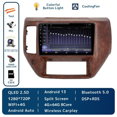 PARA NISSAN PATROL V 5 Y61 2004-21 RADIO DE AUTOMÓVIL INALÁMBRICO NAVEGACIÓN GPS CARPLAY  