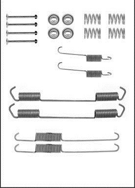 SPRINGS DO PADS BRAKE PEUGEOT J5 LUCAS  