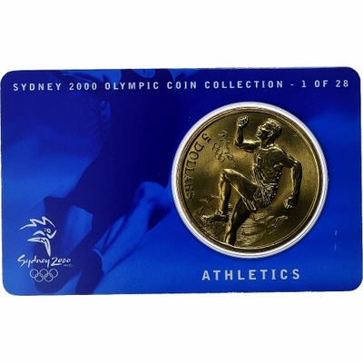 Australia, Elizabeth II, 5 Dollars, XXVII Olympics