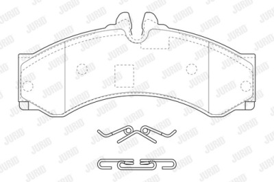Тормозные колодки тормозные jurid 2915309560 фото №1