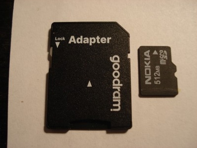 Karta pamięci SD micro SD 512