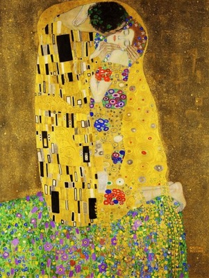 Gustav Klimt Kiss,Pocałunek obraz 100x70 cm