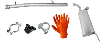 Peugeot expert ii 2.0 hdi 16v 88-100kw od 2007r. труба + гасник середній фото №1