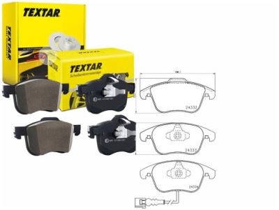 Тормозные колодки ham. vw p. tiguan 07-/ sharan 10- textar 2433301 фото №1